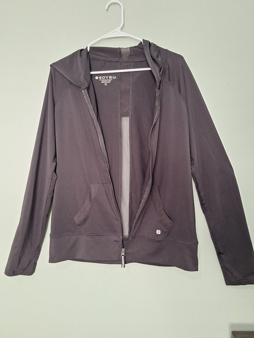 SOYBU Black Zip-Up Hoodie